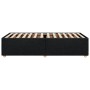 Estructura de cama sin colchón tela negro 90x190 cm