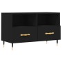 Schwarzer TV-Schrank aus Sperrholz, 80 x 36 x 50 cm von vidaXL, TV-Möbel - Ref: Foro24-828949, Preis: 52,84 €, Rabatt: %