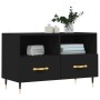 Schwarzer TV-Schrank aus Sperrholz, 80 x 36 x 50 cm von vidaXL, TV-Möbel - Ref: Foro24-828949, Preis: 52,84 €, Rabatt: %