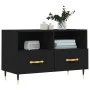 Schwarzer TV-Schrank aus Sperrholz, 80 x 36 x 50 cm von vidaXL, TV-Möbel - Ref: Foro24-828949, Preis: 47,12 €, Rabatt: %