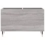Plywood gray Sonoma wood record cabinet 74.5x38x48 cm by vidaXL, CD and DVD storage - Ref: Foro24-831722, Price: 37,95 €, Dis...