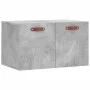 Armario de pared madera ingeniería gris hormigón 60x36,5x35 cm de vidaXL, Taquillas y armarios de almacenamiento - Ref: Foro2...