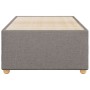 Estructura de cama sin colchón tela taupe 90x200 cm