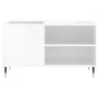 Glossy white engineered wood record cabinet 85x38x48 cm by vidaXL, CD and DVD storage - Ref: Foro24-831694, Price: 50,82 €, D...