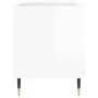 Glossy white engineered wood record cabinet 85x38x48 cm by vidaXL, CD and DVD storage - Ref: Foro24-831694, Price: 50,82 €, D...