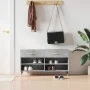Concrete gray engineered wood shoe bench 102x35x55 cm by vidaXL, Shoe racks and shoe organizers - Ref: Foro24-829720, Price: ...
