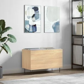 Sonoma oak plywood disc cabinet 74.5x38x48 cm by vidaXL, CD and DVD storage - Ref: Foro24-831727, Price: 37,10 €, Discount: %