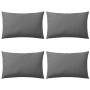 Cojines para exteriores 60x40 cm gris 4 unidades