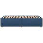Estructura de cama sin colchón tela azul 100x200 cm