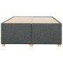 Estructura de cama sin colchón tela gris oscuro 120x190 cm