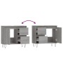 Armario de baño madera contrachapada gris Sonoma 65x33x60 cm von vidaXL, Badezimmermöbel - Ref: Foro24-831610, Preis: 65,10 €...