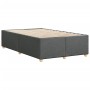 Estructura de cama sin colchón tela gris oscuro 120x190 cm
