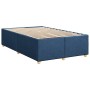 Estructura de cama sin colchón tela azul 120x190 cm