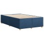 Estructura de cama sin colchón tela azul 120x190 cm