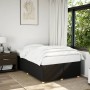 Estructura de cama sin colchón tela negro 120x200 cm