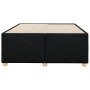 Estructura de cama sin colchón tela negro 120x200 cm
