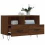 TV-Schrank aus braunem Eichensperrholz, 80 x 36 x 50 cm von vidaXL, TV-Möbel - Ref: Foro24-828971, Preis: 64,60 €, Rabatt: %