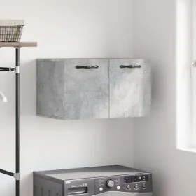 Concrete gray engineered wood wall cabinet 60x36.5x35 cm by vidaXL, Lockers and storage cabinets - Ref: Foro24-830016, Price:...