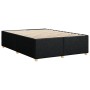 Cama sin colchón tela negro 140x190 cm