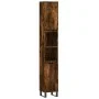 Badezimmerschrank aus geräuchertem Eichensperrholz, 30 x 30 x 190 cm von vidaXL, Badezimmerwaschtische - Ref: Foro24-831545, ...