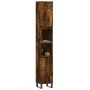 Badezimmerschrank aus geräuchertem Eichensperrholz, 30 x 30 x 190 cm von vidaXL, Badezimmerwaschtische - Ref: Foro24-831545, ...