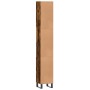 Armario de baño madera contrachapada roble ahumado 30x30x190 cm de vidaXL, Tocadores de baño - Ref: Foro24-831545, Precio: 88...