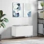 White plywood record cabinet 74.5x38x48 cm by vidaXL, CD and DVD storage - Ref: Foro24-831724, Price: 37,84 €, Discount: %
