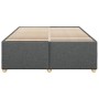 Estructura de cama sin colchón tela gris oscuro 140x200 cm