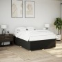 Cama sin colchón tela negro 140x200 cm