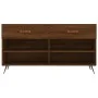 Shoe bench engineered wood oak brown 102x35x55 cm by vidaXL, Shoe racks and shoe organizers - Ref: Foro24-829715, Price: 51,9...