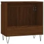 Armario de baño madera de ingeniería marrón roble 58x33x60 cm de vidaXL, Tocadores de baño - Ref: Foro24-831587, Precio: 42,2...
