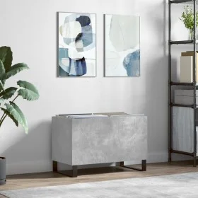 Plywood gray concrete record cabinet 74.5x38x48 cm by vidaXL, CD and DVD storage - Ref: Foro24-831736, Price: 42,06 €, Discou...