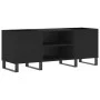 Black plywood record cabinet 121x38x48 cm by vidaXL, CD and DVD storage - Ref: Foro24-831685, Price: 82,59 €, Discount: %