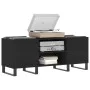 Black plywood record cabinet 121x38x48 cm by vidaXL, CD and DVD storage - Ref: Foro24-831685, Price: 82,59 €, Discount: %