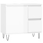 Badezimmerschrank Sperrholz glänzend weiß 65x33x60 cm von vidaXL, Badezimmerwaschtische - Ref: Foro24-831606, Preis: 114,22 €...