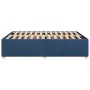 Cama sin colchón tela azul 140x200 cm