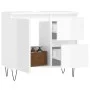 Badezimmerschrank Sperrholz glänzend weiß 65x33x60 cm von vidaXL, Badezimmerwaschtische - Ref: Foro24-831606, Preis: 111,79 €...