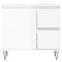 Badezimmerschrank Sperrholz glänzend weiß 65x33x60 cm von vidaXL, Badezimmerwaschtische - Ref: Foro24-831606, Preis: 111,79 €...