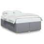 Cama sin colchón tela gris claro 160x200 cm en Camas y somieres | Comprar online en Foro24
