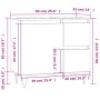 Badezimmerschrank Sperrholz glänzend weiß 65x33x60 cm von vidaXL, Badezimmerwaschtische - Ref: Foro24-831606, Preis: 114,22 €...