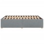 Cama sin colchón tela gris claro 160x200 cm en Camas y somieres | Comprar online en Foro24