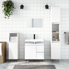 White plywood bathroom cabinet 65x33x60 cm by vidaXL, bathroom vanities - Ref: Foro24-831604, Price: 67,18 €, Discount: %