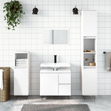 Badezimmerschrank aus weißem Sperrholz 65x33x60 cm von vidaXL, Badezimmerwaschtische - Ref: Foro24-831604, Preis: 67,18 €, Ra...