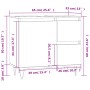 Badezimmerschrank aus weißem Sperrholz 65x33x60 cm von vidaXL, Badezimmerwaschtische - Ref: Foro24-831604, Preis: 67,18 €, Ra...