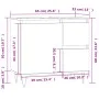 White plywood bathroom cabinet 65x33x60 cm by vidaXL, bathroom vanities - Ref: Foro24-831604, Price: 66,16 €, Discount: %