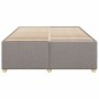 Cama sin colchón tela gris taupe 160x200 cm