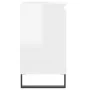 Glossy white engineered wood bathroom cabinet 58x33x60 cm by vidaXL, bathroom vanities - Ref: Foro24-831590, Price: 49,40 €, ...