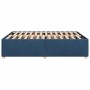 Cama sin colchón tela azul 160x200 cm