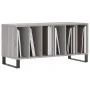 Plywood gray Sonoma record storage unit 100x38x48cm by vidaXL, CD and DVD storage - Ref: Foro24-831762, Price: 75,60 €, Disco...