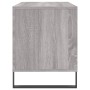 Plywood gray Sonoma record storage unit 100x38x48cm by vidaXL, CD and DVD storage - Ref: Foro24-831762, Price: 76,70 €, Disco...